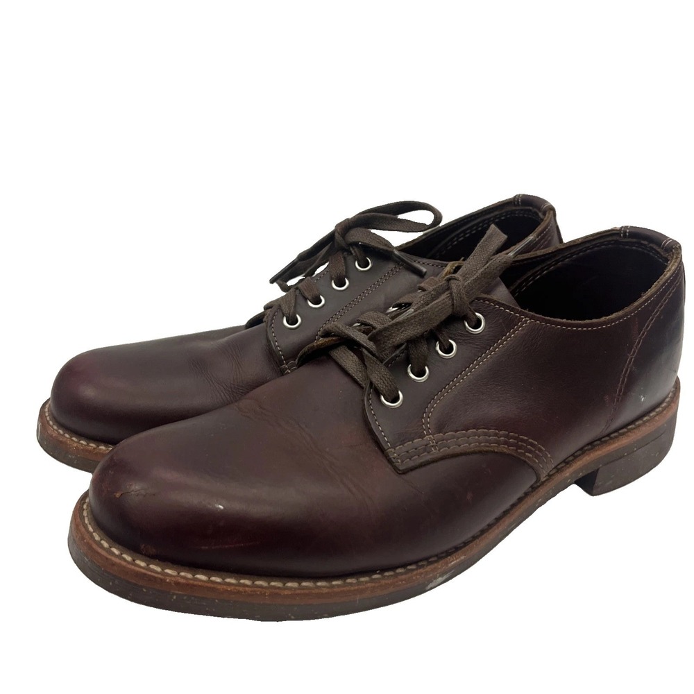 Chippewa 1901M74 Men's 4-in Anaflex Service Oxford Shoes Burgundy Brown size 7D